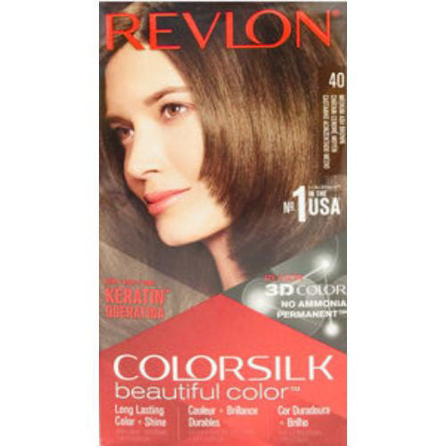 Revlon ColorSilk Hair Colour, 40 Medium Ash Brown