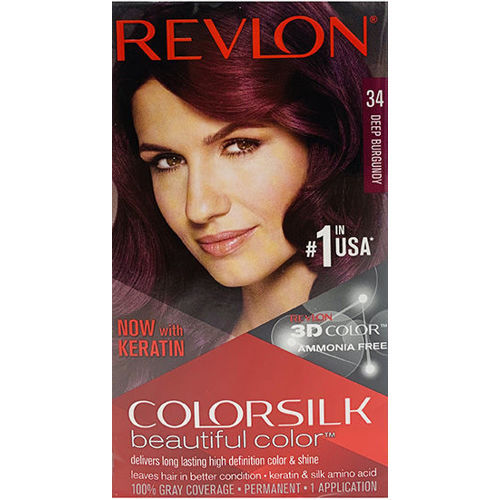 Revlon ColorSilk Hair Colour, 34 Deep Burgundy