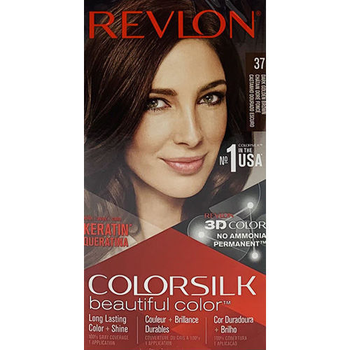 Revlon ColorSilk Hair Colour, 37 Dark Golden Brown