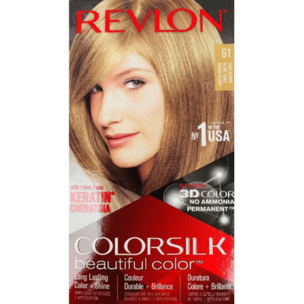 Revlon ColorSilk Hair Colour, 61 Dark Blonde