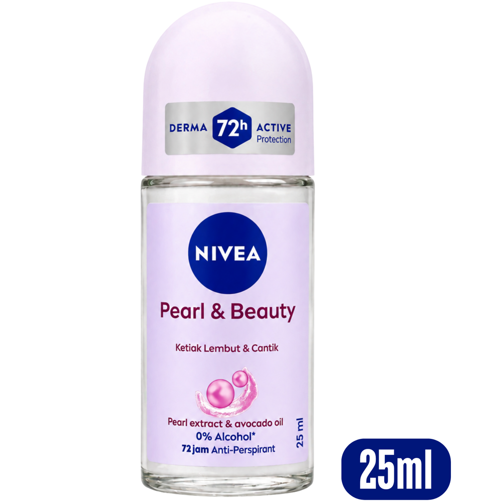 NIVEA Pearl & Beauty Roll-On Antiperspirant, 25 mL