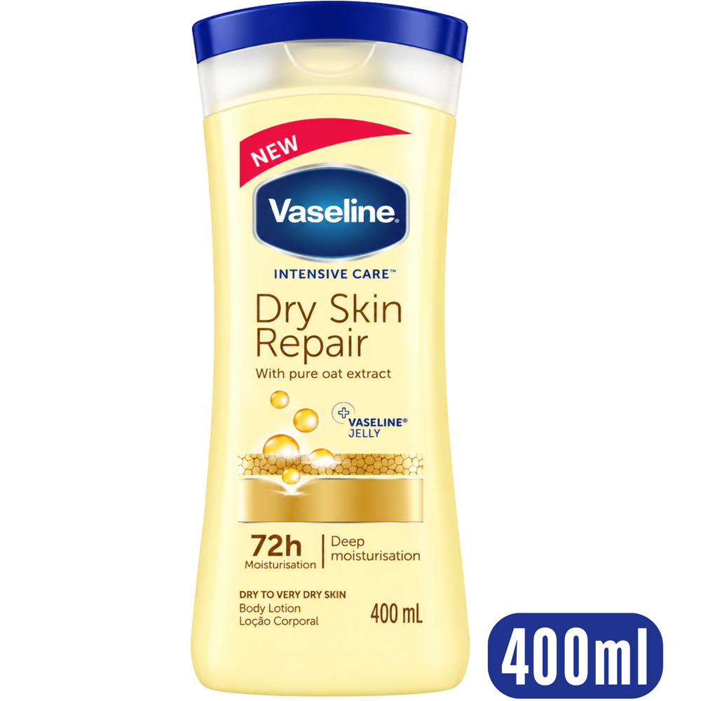 Vaseline Dry Skin Repair Body Lotion, 400 mL