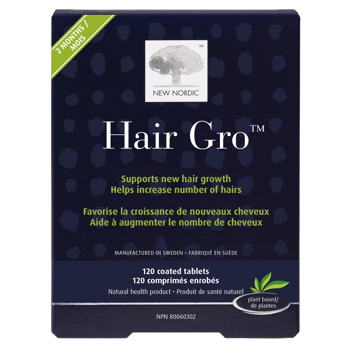 New Nordic Hair Gro, 120 Tablets