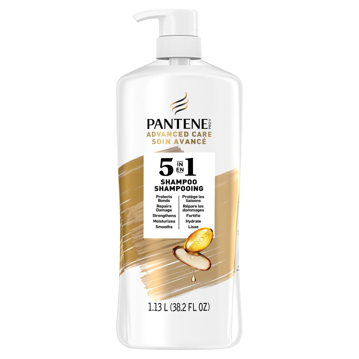 Pantene 5 in 1 Shampoo, 1.13 L