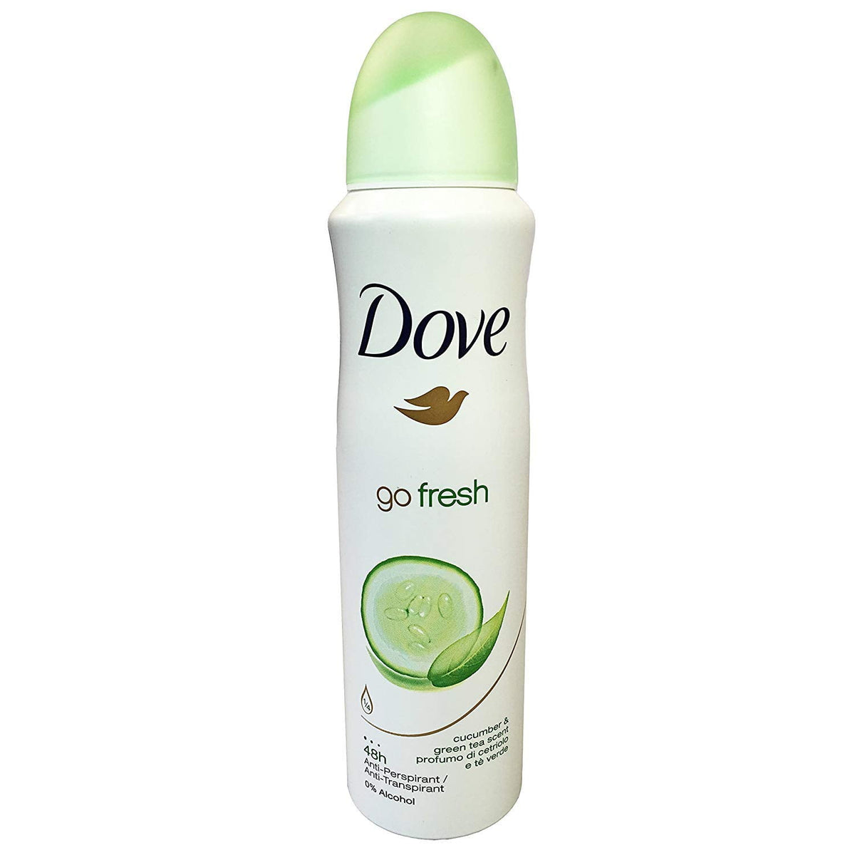 Dove Go Fresh Cucumber & Green Tea Antiperspirant Spray, 150 mL