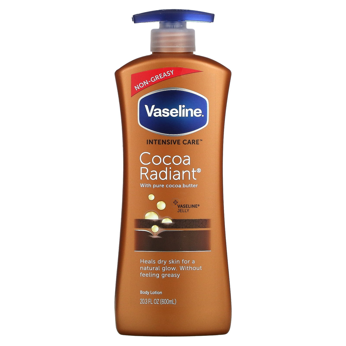 Vaseline Intensive Care Cocoa Radiant Body Lotion, 600 mL