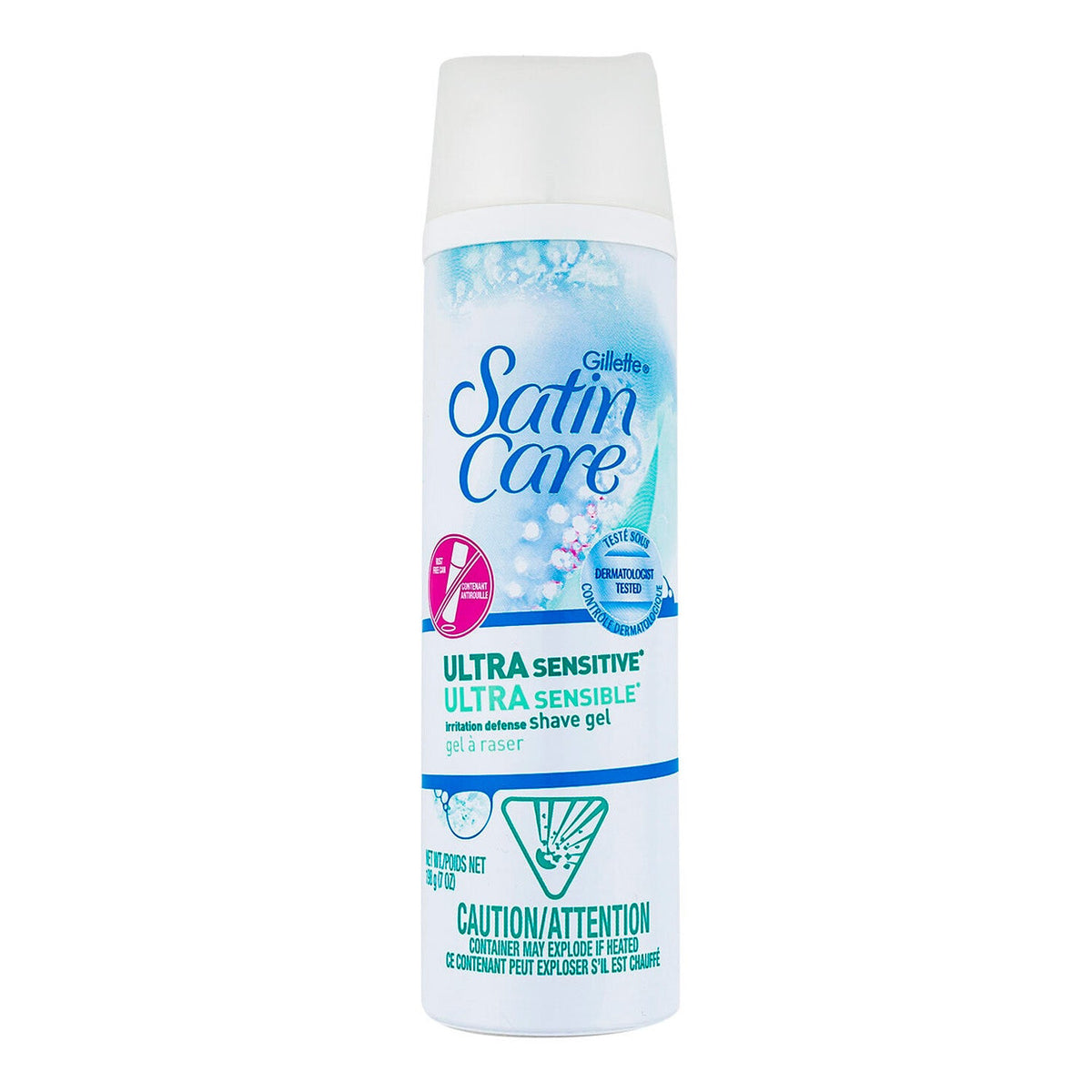 Gillette Satin Care Ultra Sensitive Shave Gel, 198 g