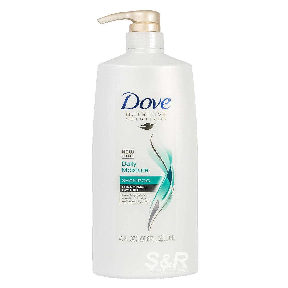 Dove Daily Moisture Shampoo, 1.18 L