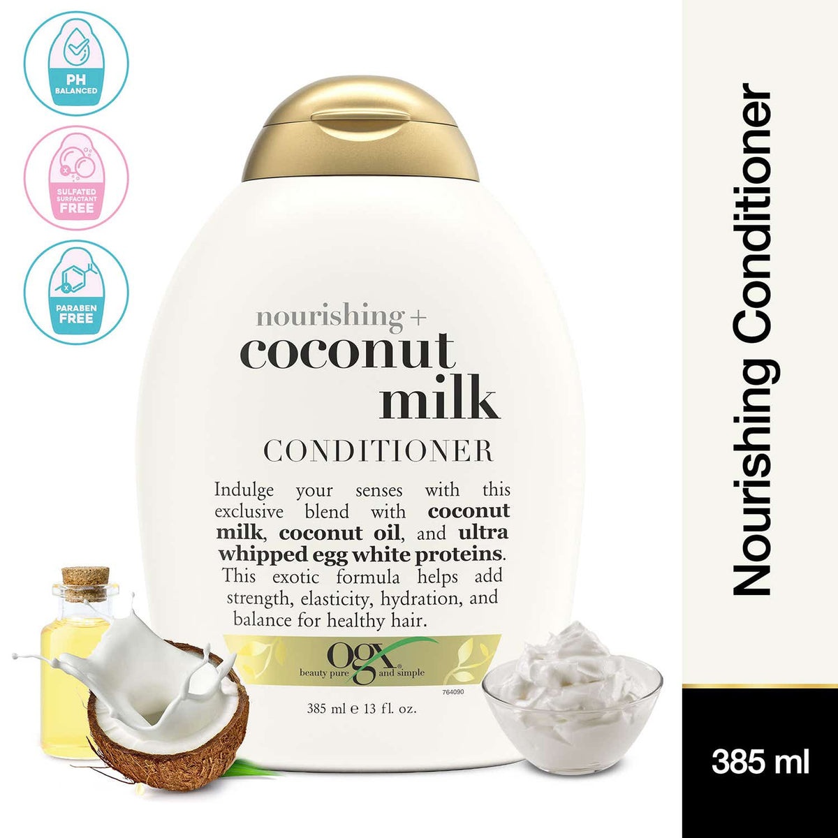 OGX Nourishing Coconut Milk Conditioner, 385 mL