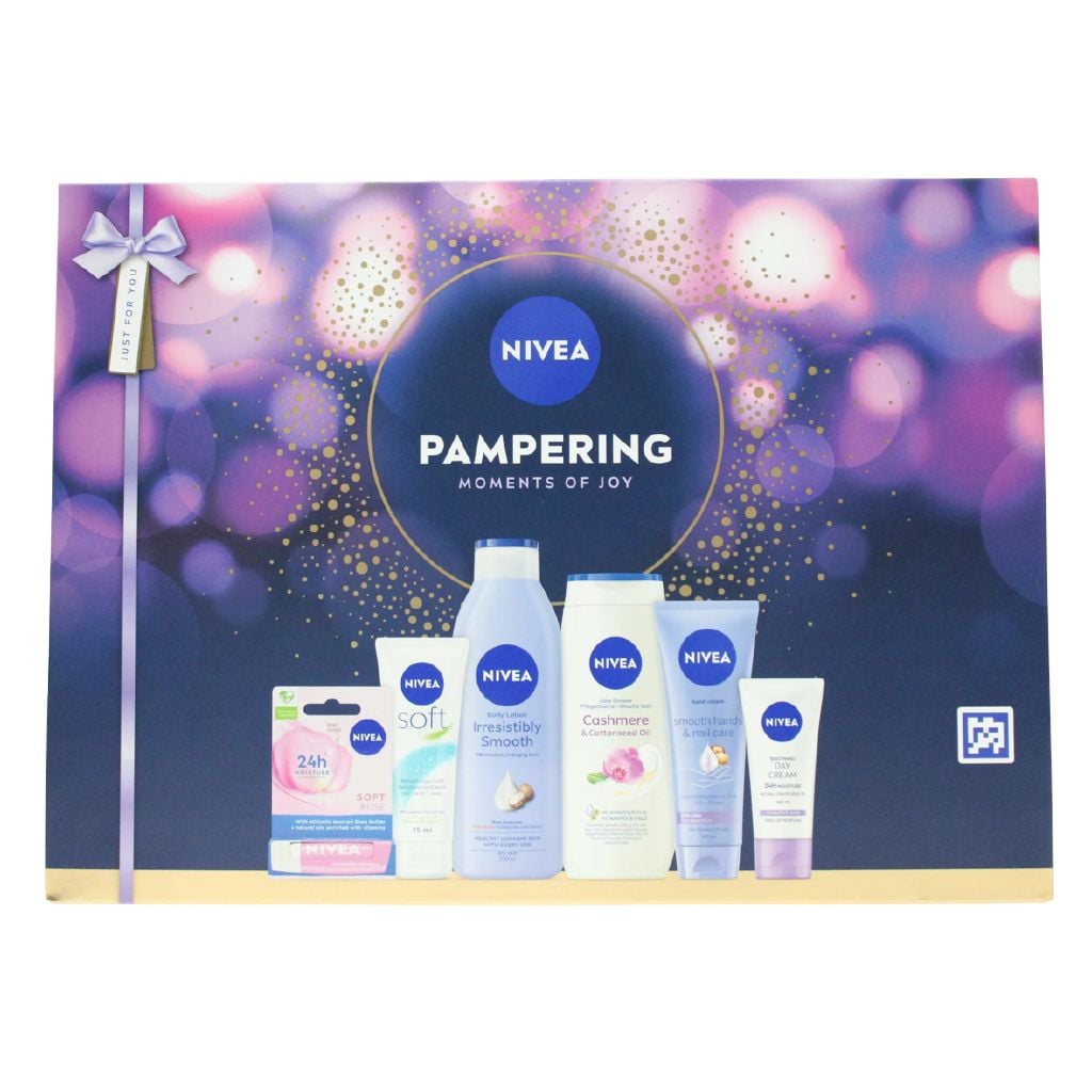 NIVEA Feel Pampered Skincare Moments Gift Set, 6-Piece