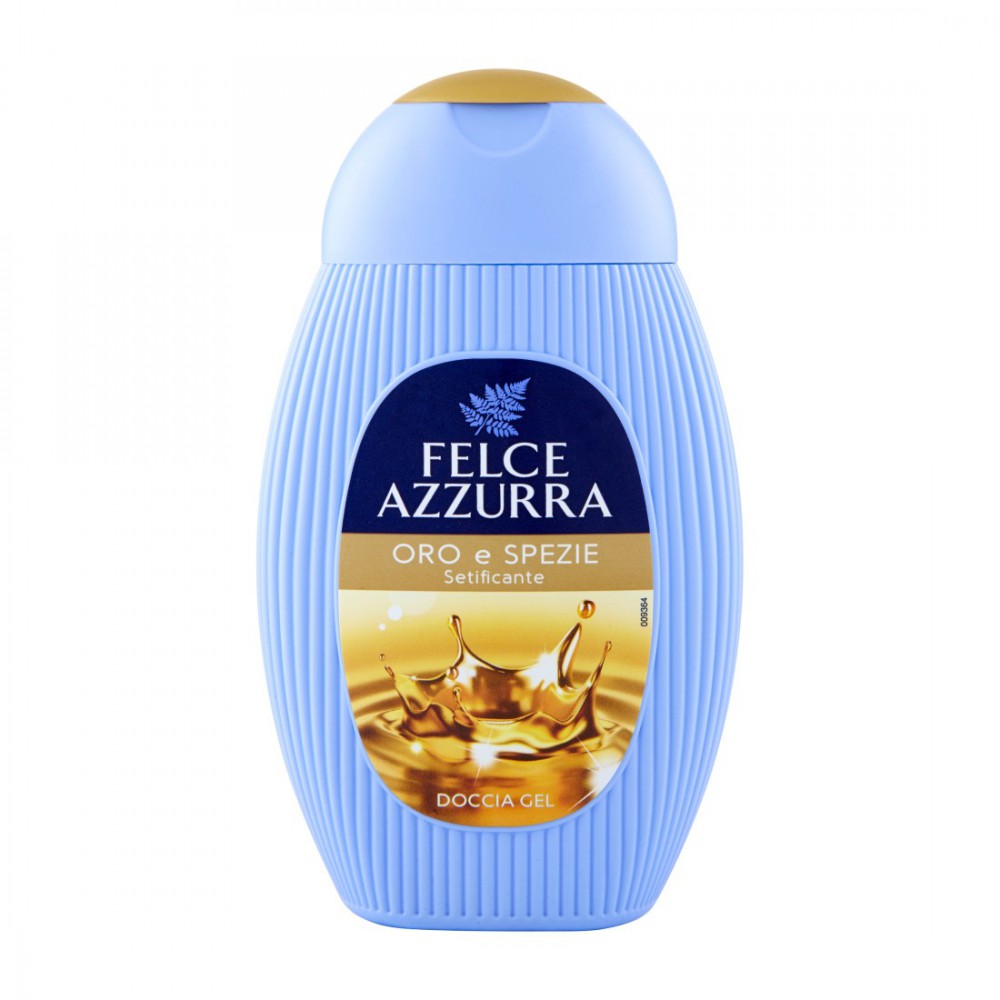 Felce Azzurra Gold & Spice Silkening Shower Gel, 250 mL