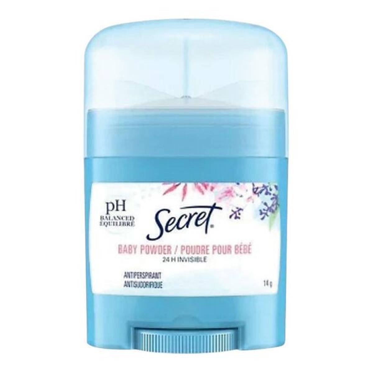 Secret Invisible Antiperspirant, Baby Powder, Travel Size, 14 g
