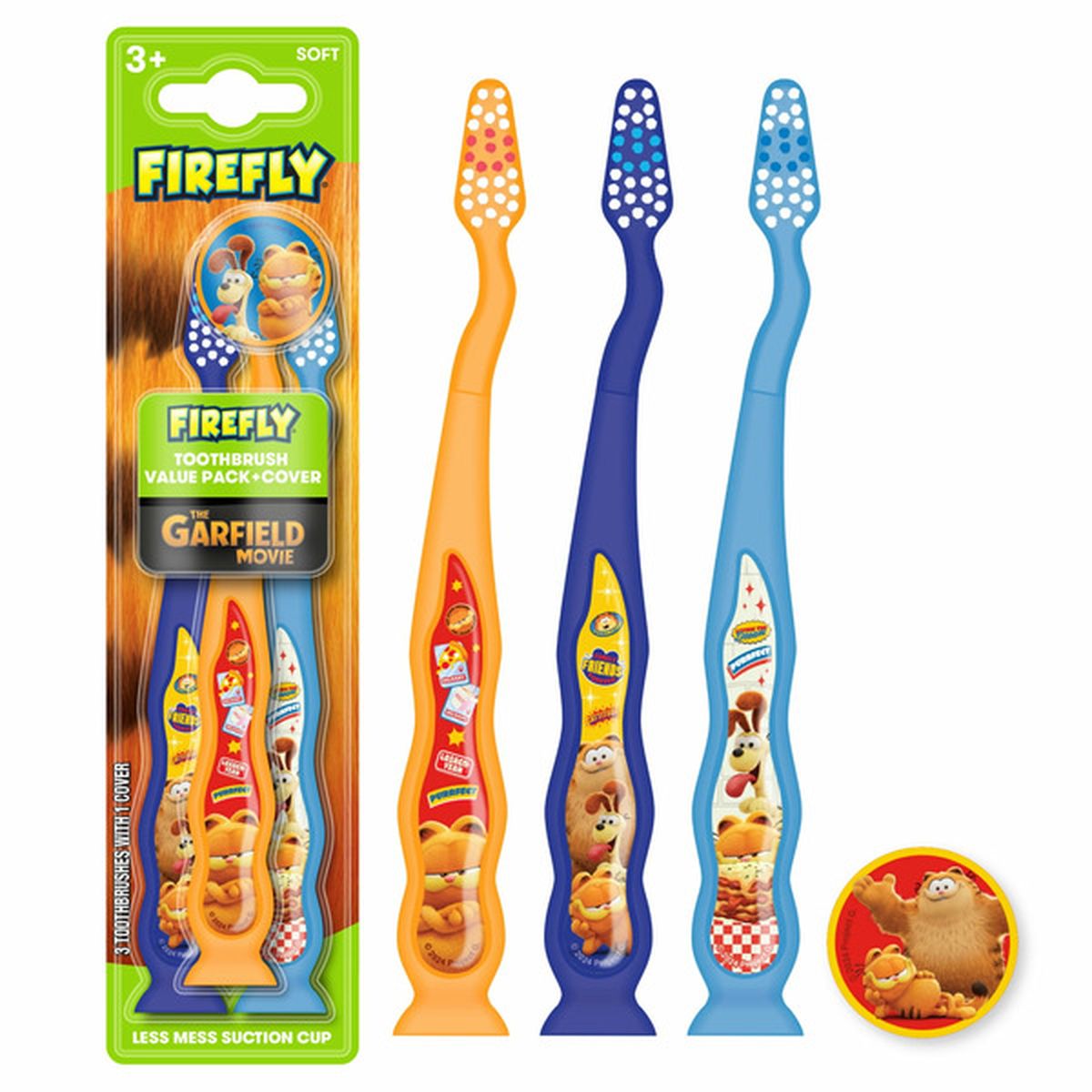 Firefly Kids Toothbrushes, Soft, 3-Pack