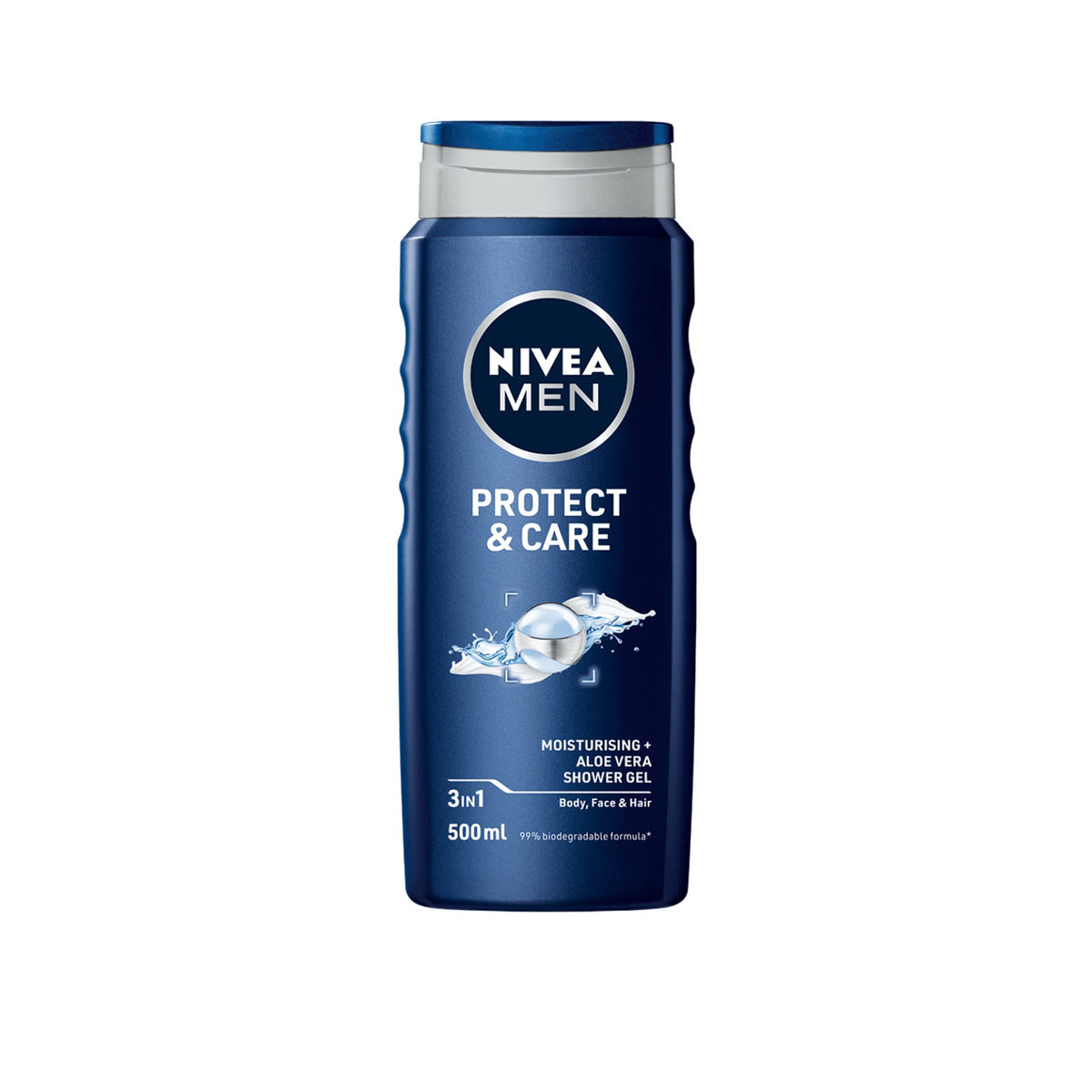NIVEA Men Protect & Care 3-in-1 Shower Gel, 500 mL