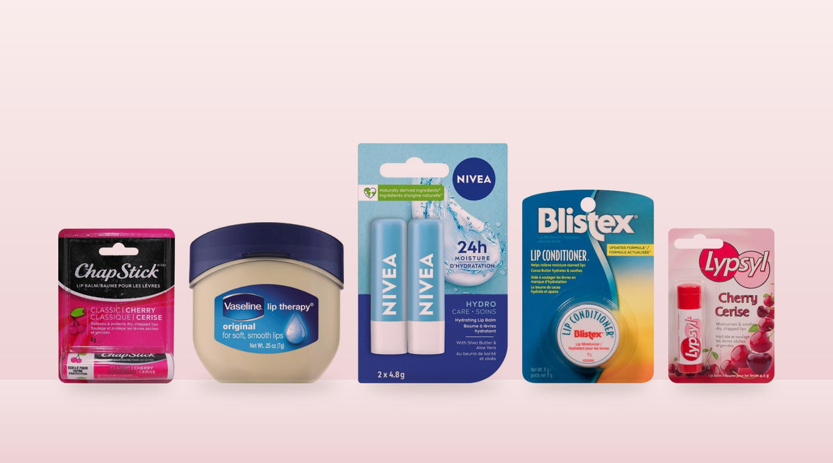 Lip Care collection: ChapStick, Vaseline, NIVEA, Blistex and Lypsy lip balms