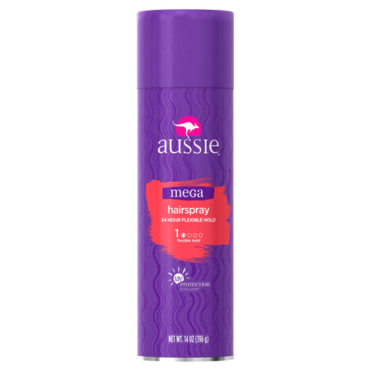 Aussie Mega Hairspray, Light Hold, 42 g