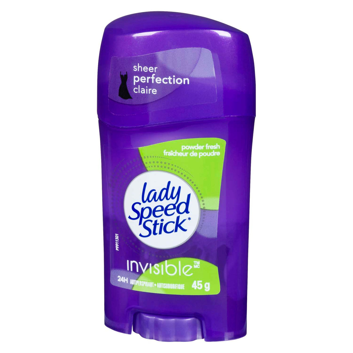 Lady Speed Stick Invisible Antiperspirant, Powder Fresh, 45 g