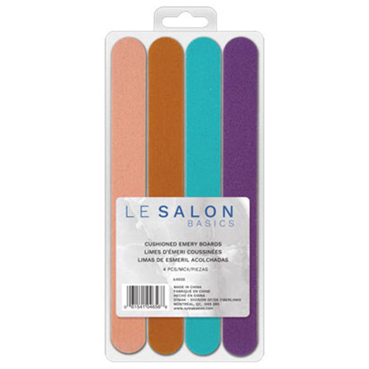 Symak Cushioned Emery Boards, 4 Count