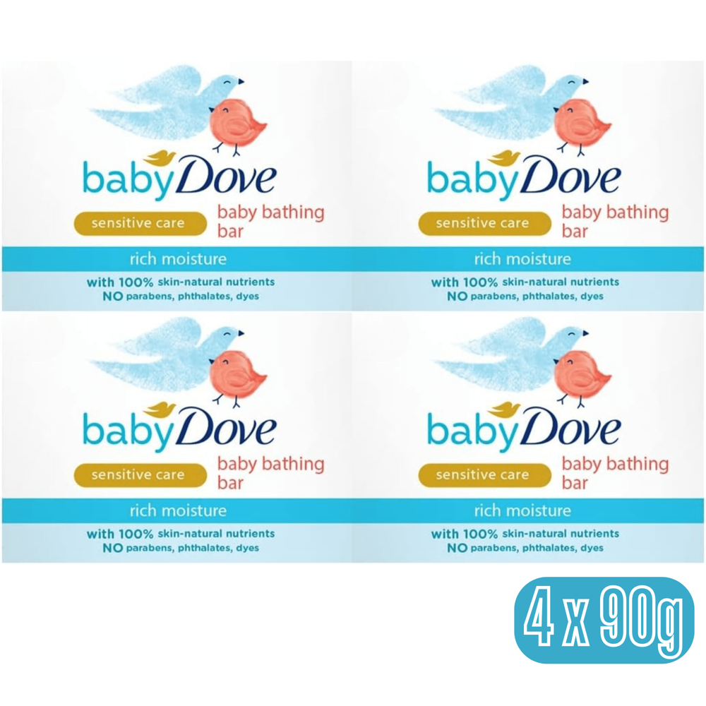 Baby Dove Rich Moisture Bar Soap, 90 g