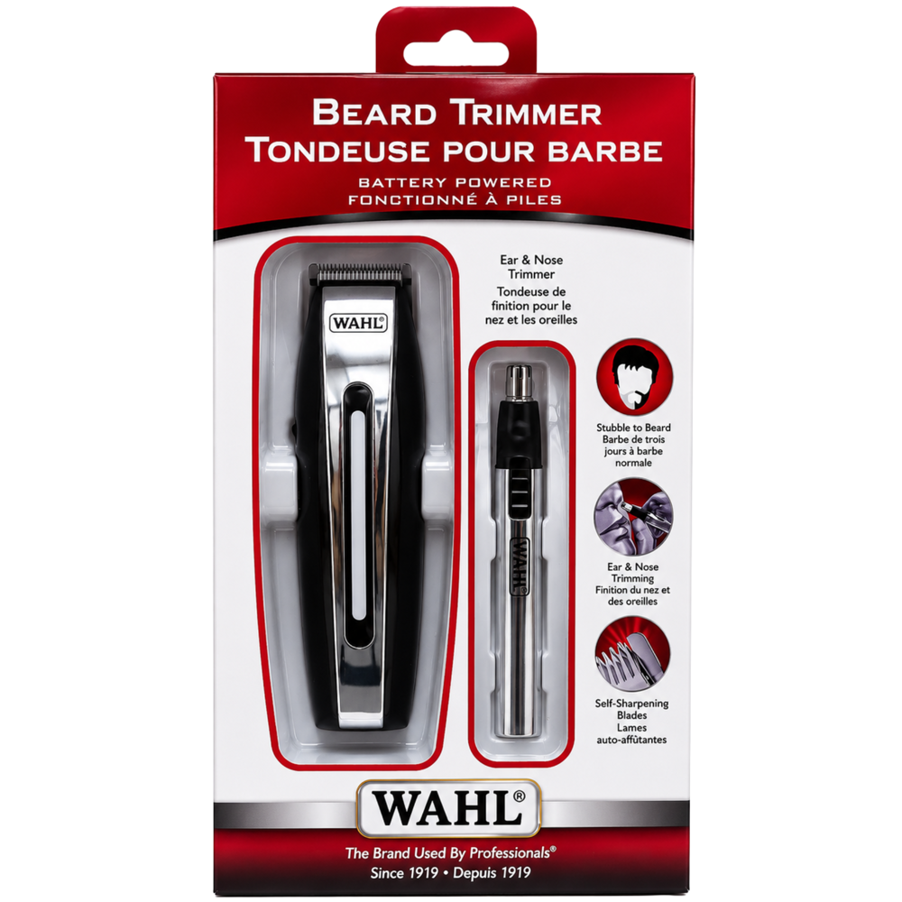 Wahl Beard Trimmer Set with Ear & Nose Trimmer