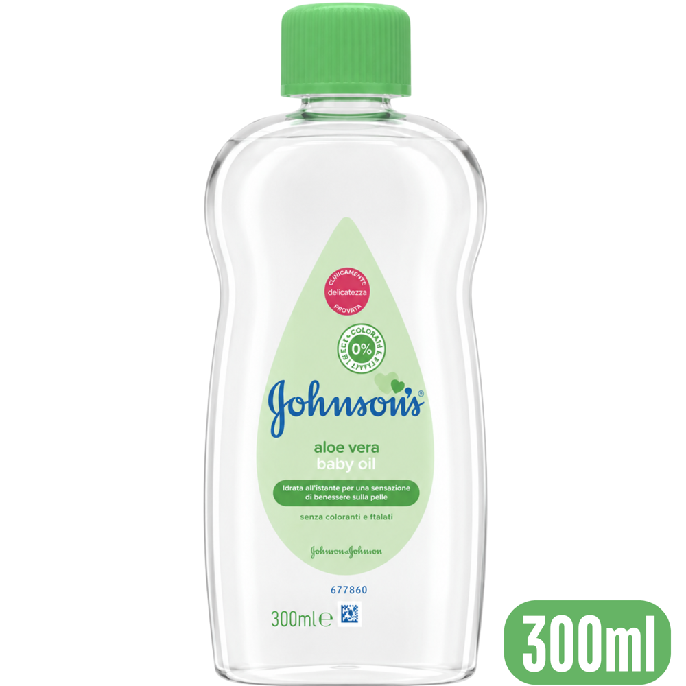 Johnson's Baby Oil with Aloe Vera, 300 mL