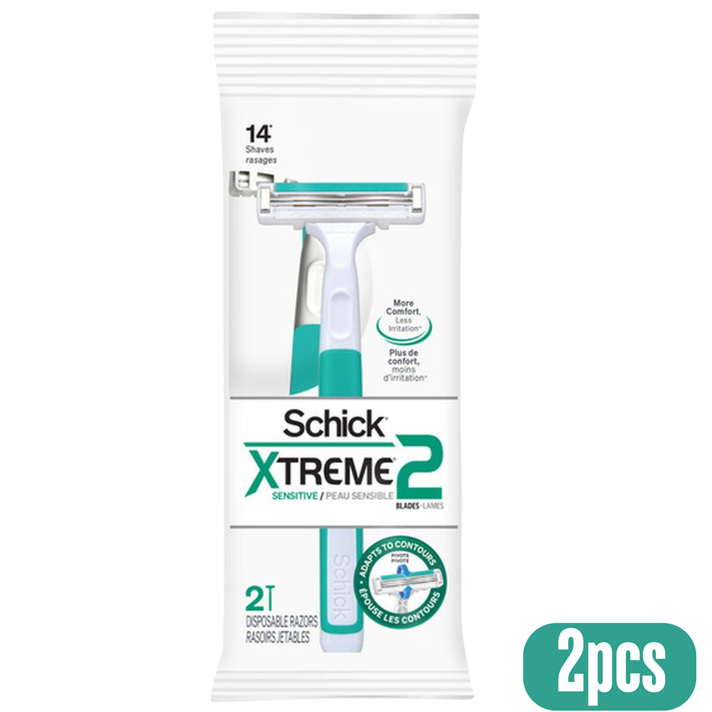 Schick Xtreme Sensitive Disposable Razors, 2-Pack