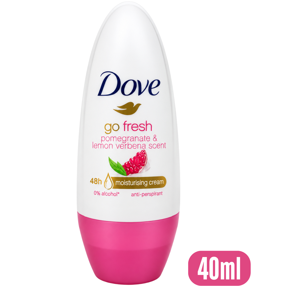 Dove Go Fresh Pomegranate & Lemon Verbena Roll-On Antiperspirant, 40 mL