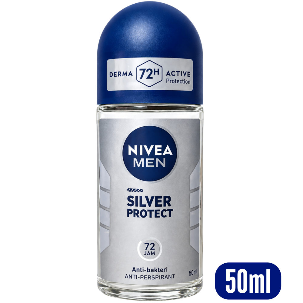 NIVEA Men Silver Protect Roll-On Antiperspirant, 50 mL