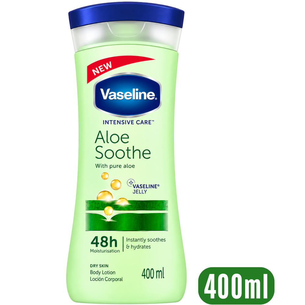 Vaseline Aloe Soothe Body Lotion, 400 mL