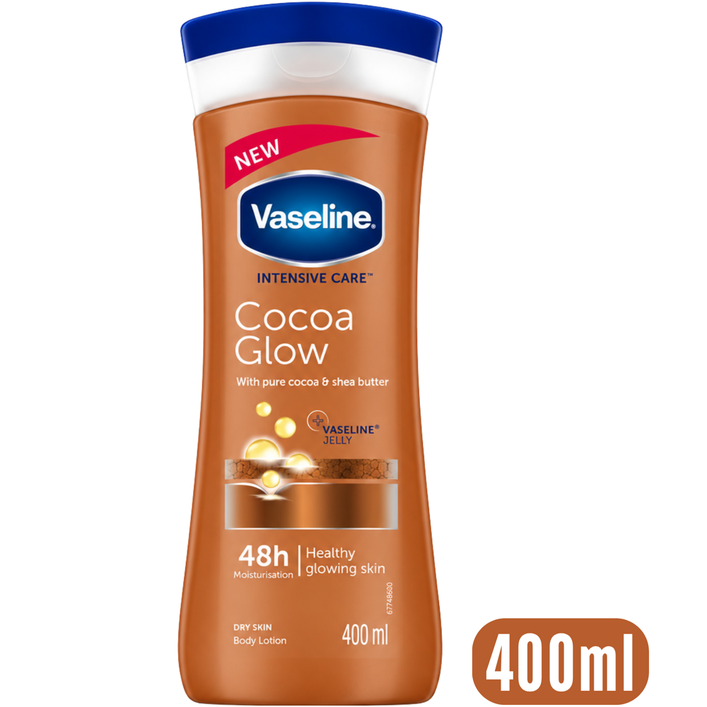 Vaseline Cocoa Glow Body Lotion, 400 mL