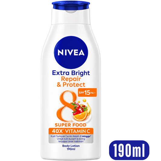 NIVEA Extra Bright Repair & Protect Body Lotion SPF 15, 190 mL