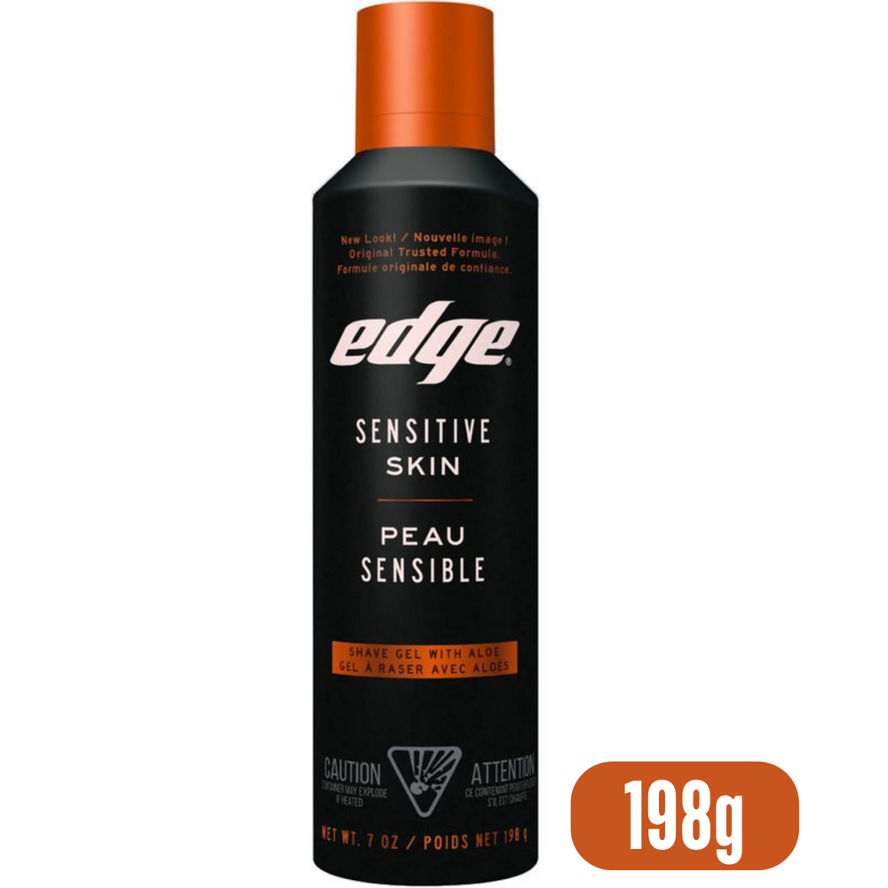 Edge Sensitive Skin Men's Shave Gel, 198 g
