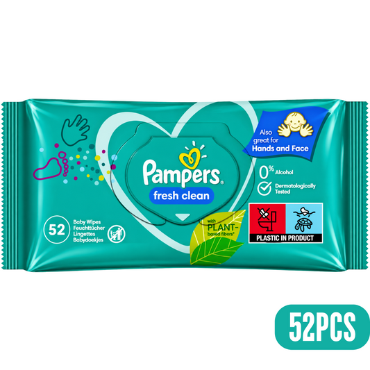 Pampers Fresh Clean Baby Wipes, 52 Count