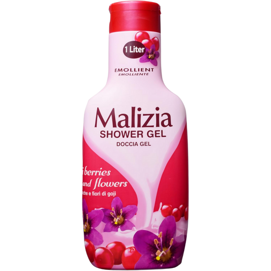 Malizia Goji Berry & Flowers Shower Gel, 1 L