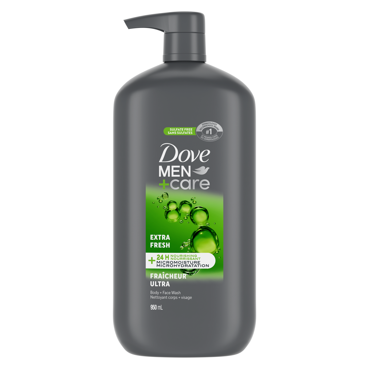 Dove Men+Care Extra Fresh Body & Face Wash, 887 mL
