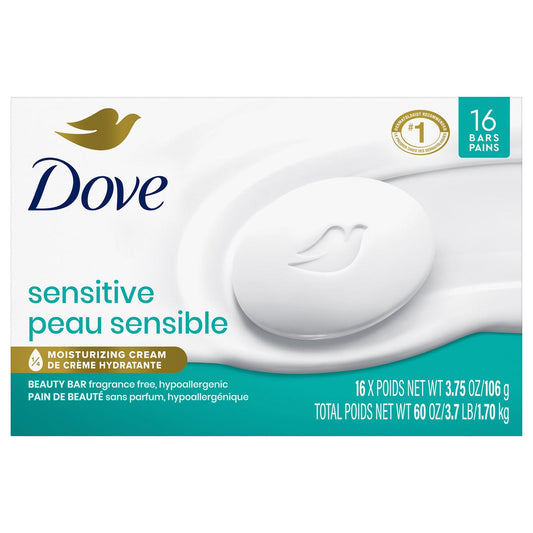 Dove Sensitive Skin Soap Bar, 106 g