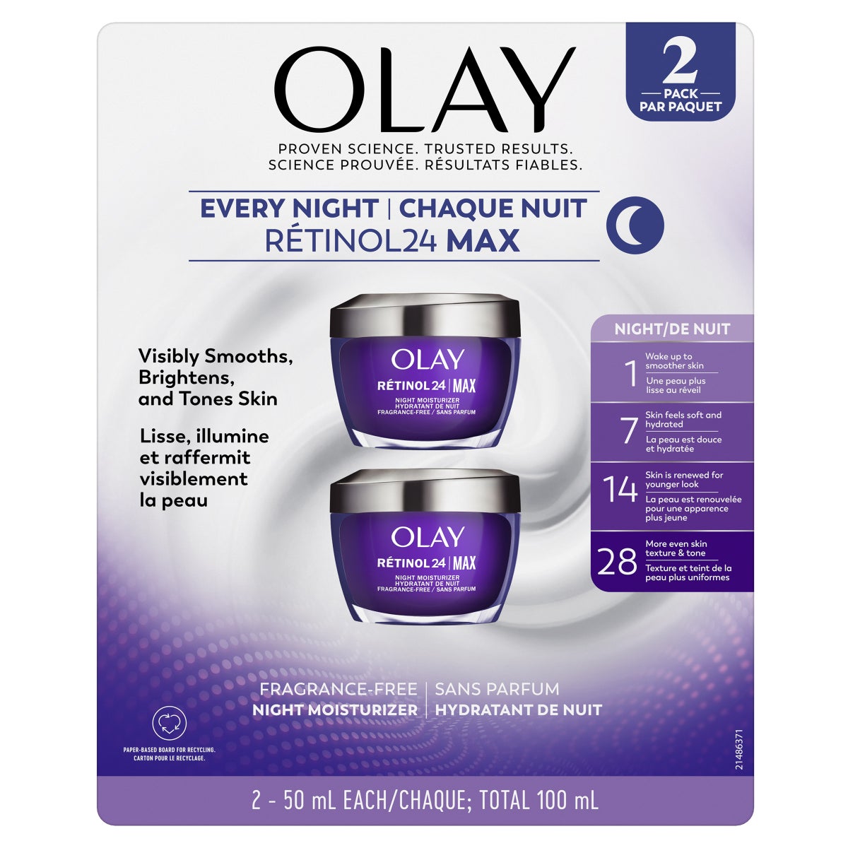 Olay Retinol24 MAX Night Moisturizer, 50 mL