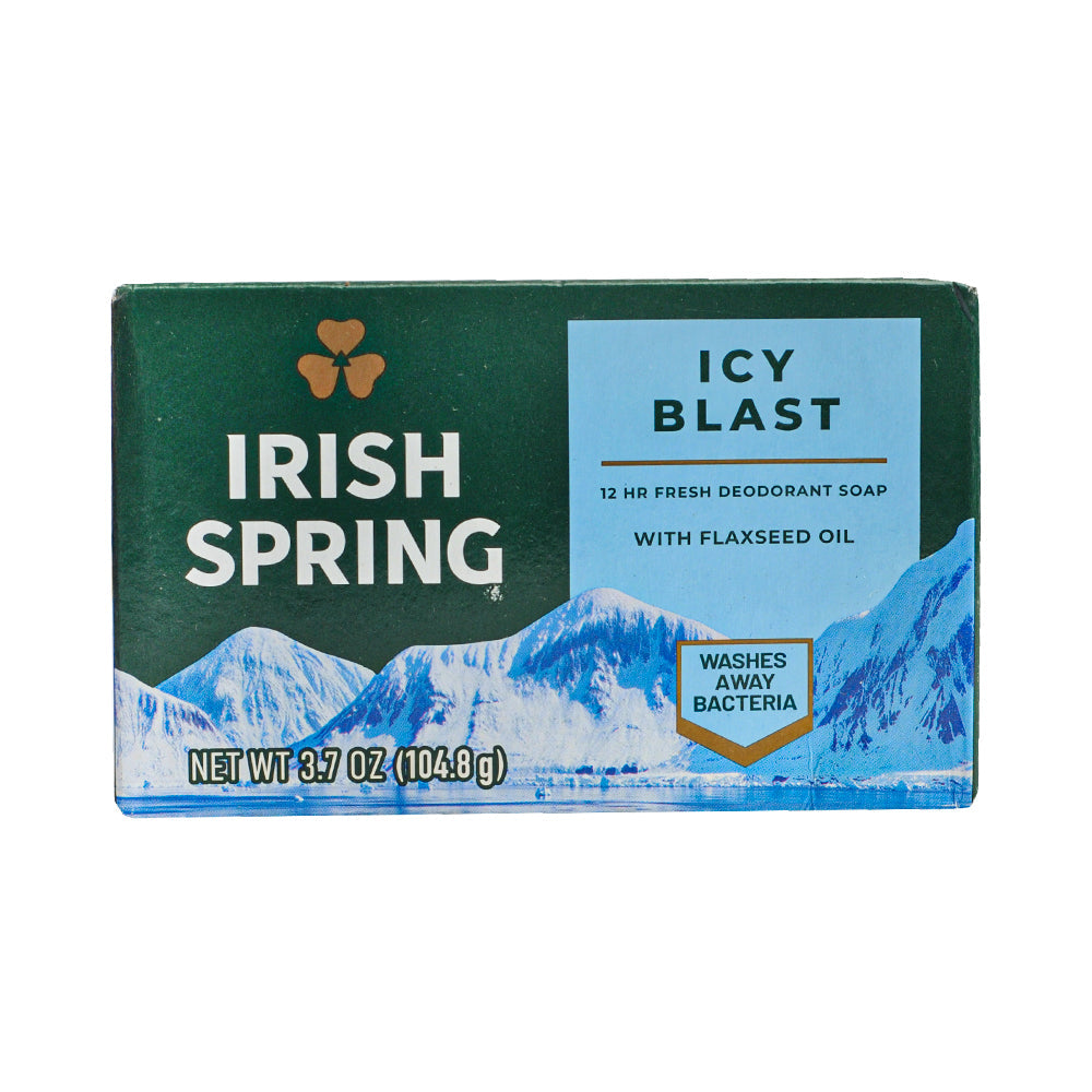 Irish Spring Icy Blast Bar Soap, 3 x 104.8 g