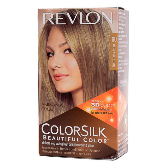 Revlon ColorSilk Hair Colour, 60 Dark Ash Blonde