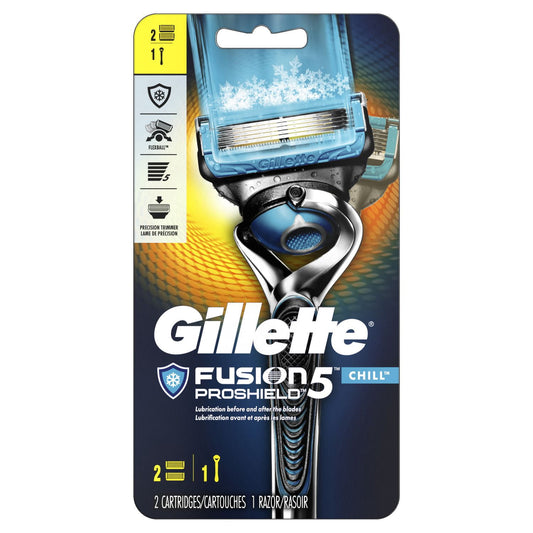 Gillette Fusion5 ProShield Chill Razor with 2 Cartridges