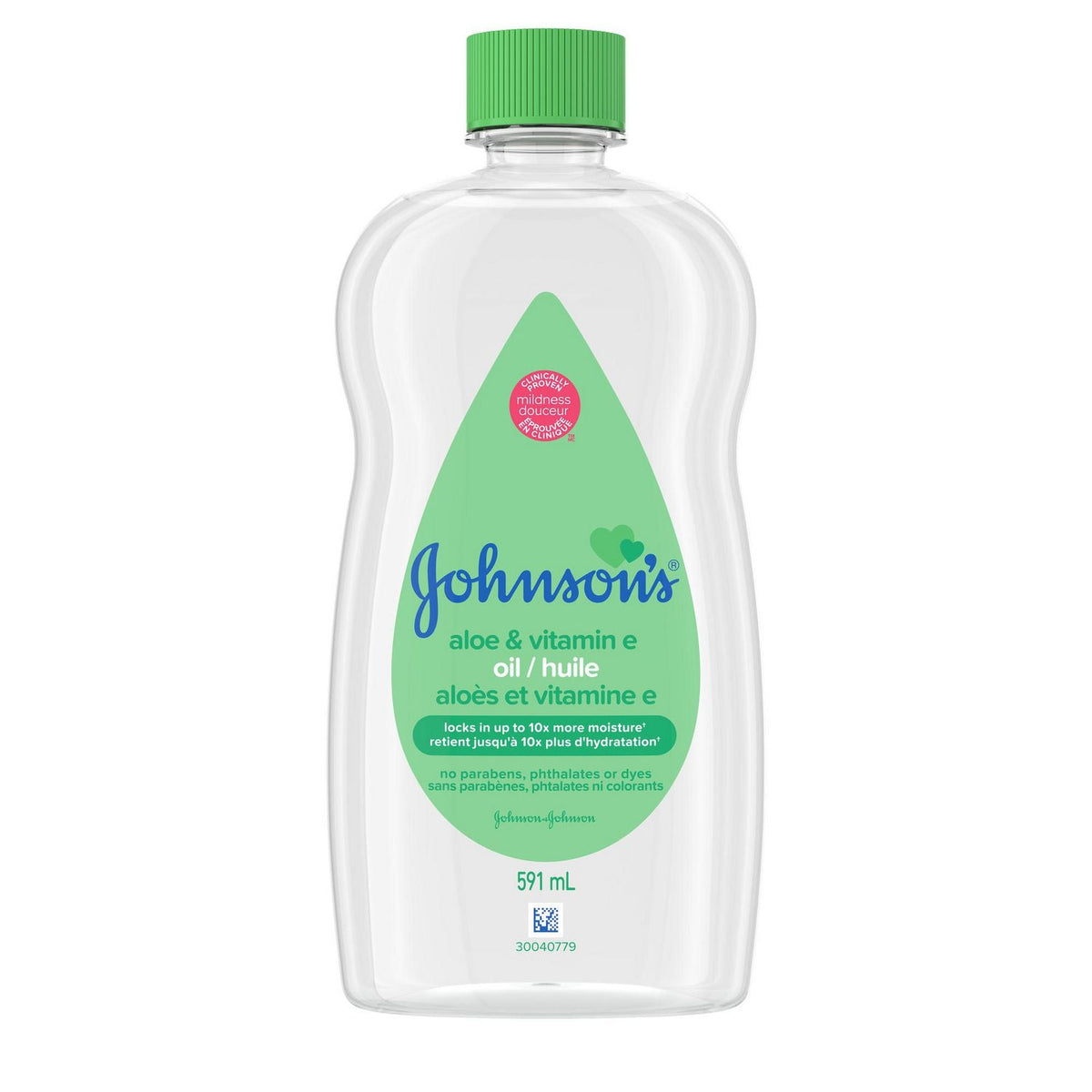 Johnson's Baby Oil with Aloe Vera & Vitamin E, 591 mL
