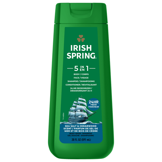Irish Spring 5-in-1 Body Wash & Shampoo, 591 mL