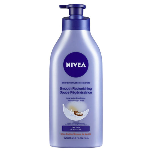 NIVEA Smooth Replenishing Body Lotion, 625 mL