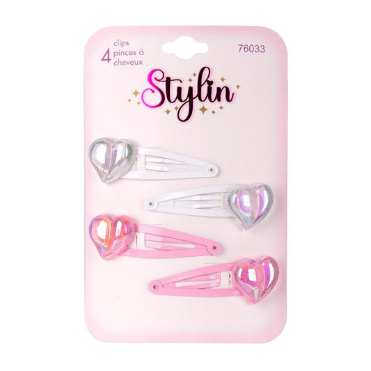 Stylin Girls Pearl Snap Barrettes, 2-Piece