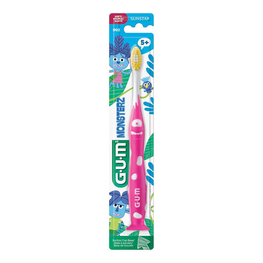 GUM Monster Kids Toothbrush, Soft, Ages 5+