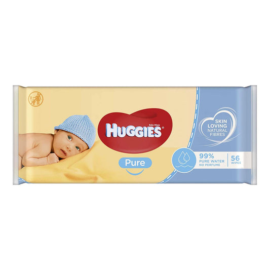 Huggies Pure & Gentle Baby Wipes, 56 Count