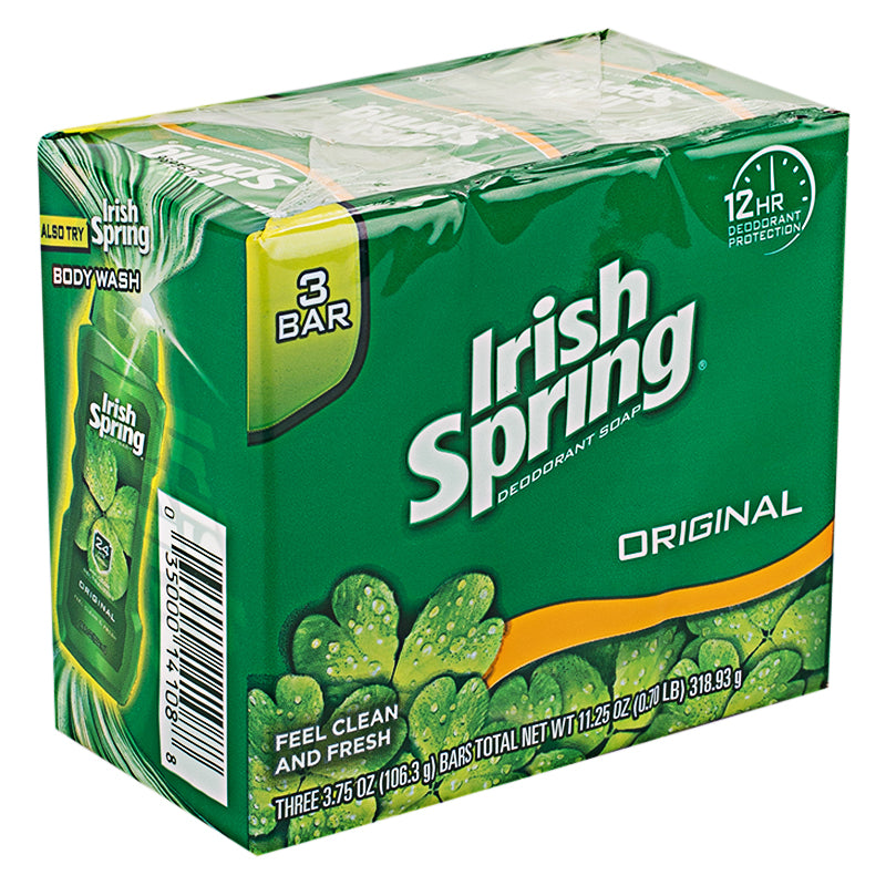 Irish Spring Original Bar Soap, 3 x 106.3 g