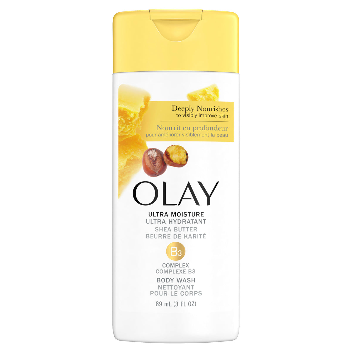 Olay Ultra Moisture Shea Butter Body Wash, 89 mL