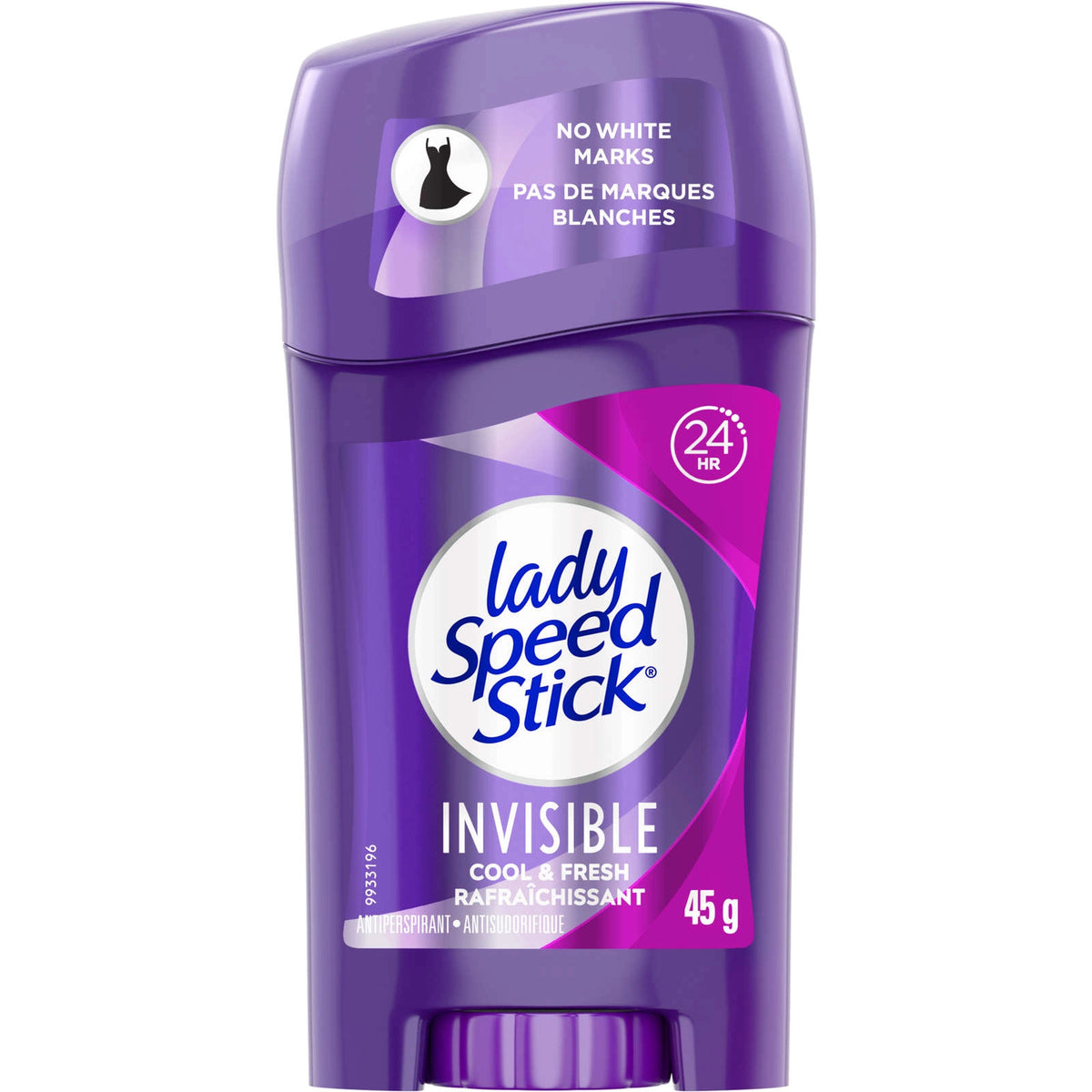 Lady Speed Stick Invisible Antiperspirant, Cool & Fresh, 45 g