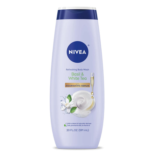 NIVEA Basil & White Tea Refreshing Body Wash, 500 mL